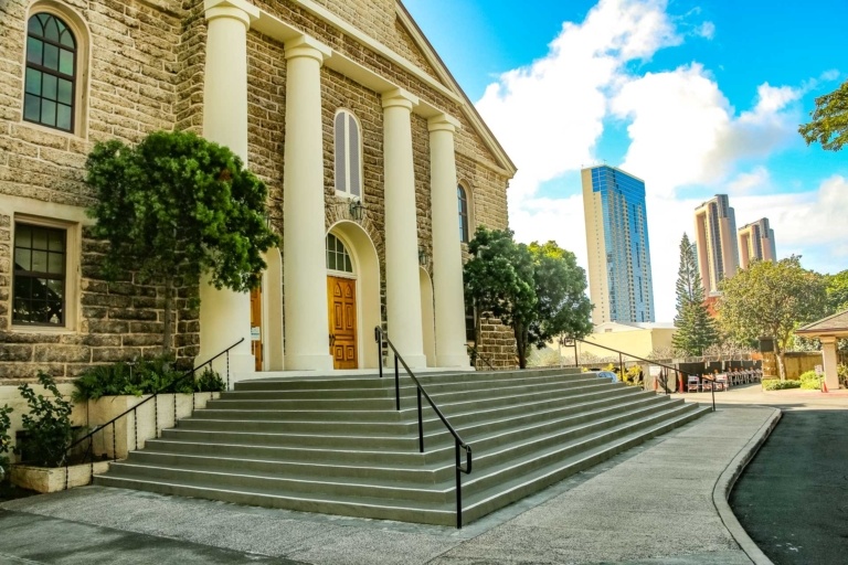 Kawaiahao Church Front Steps Honolulu