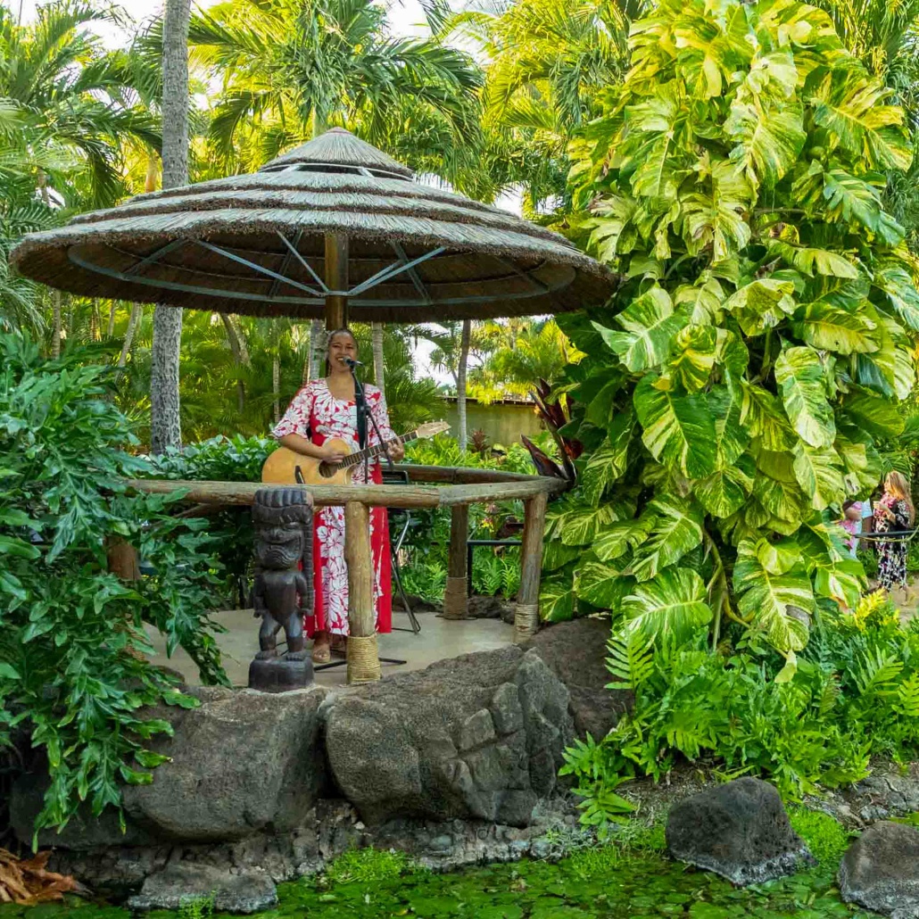 Paradise Cove Luau Entrance Singer Oahu 