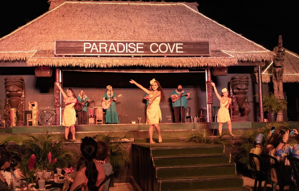 Paradise Cove Luau Performers and Stage Oahu