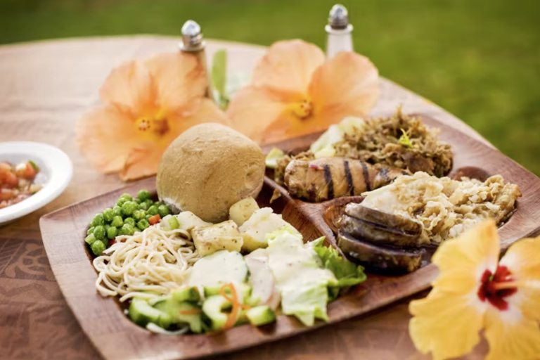 Paradise Cove Luau Buffet Plate