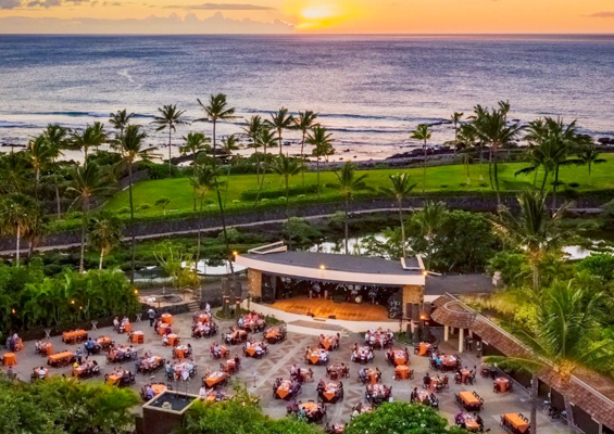 Beautiful Sunset Pic Legends Of Hawaii Luau Hilton Waikoloa Slide
