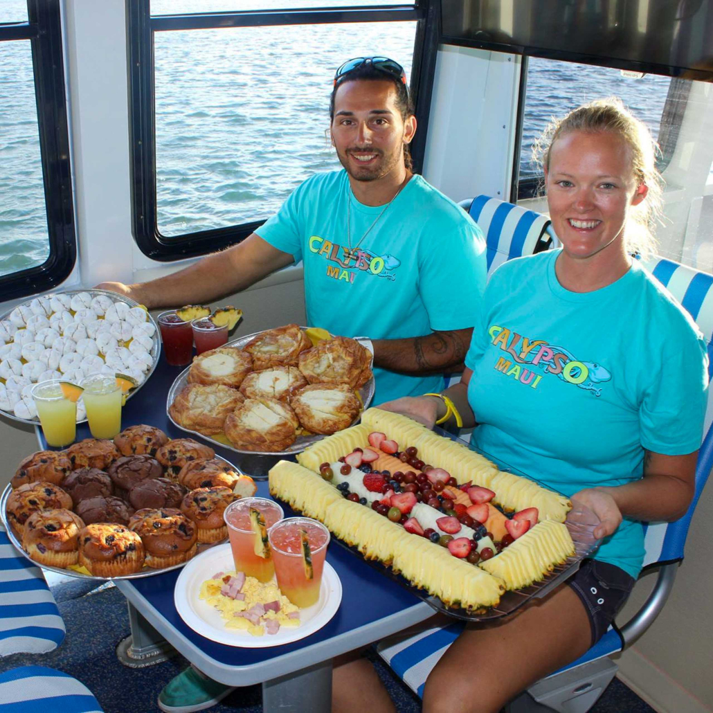 Calypsomaui Maui Sunset Catamaran Dinner Cruise Couple
