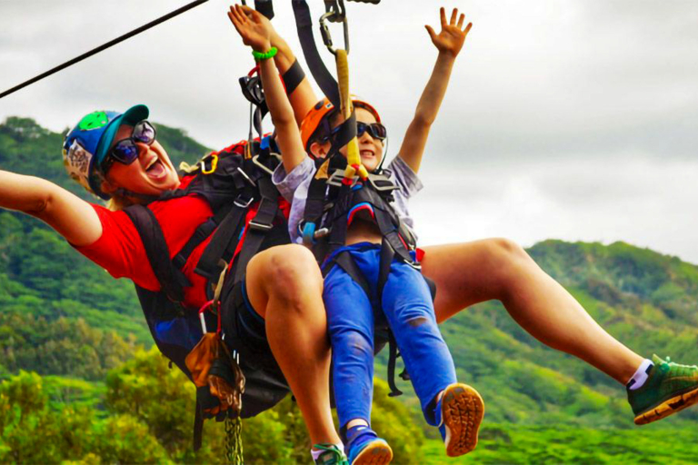 Guide Tandem Zipping Koloa Zipline 