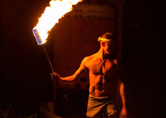 Hilton Legends Of Hawaii Luau Fire Dancer