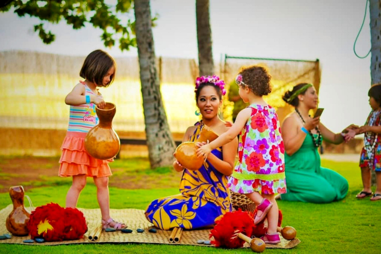 Island Breeze Luau Family Playing
