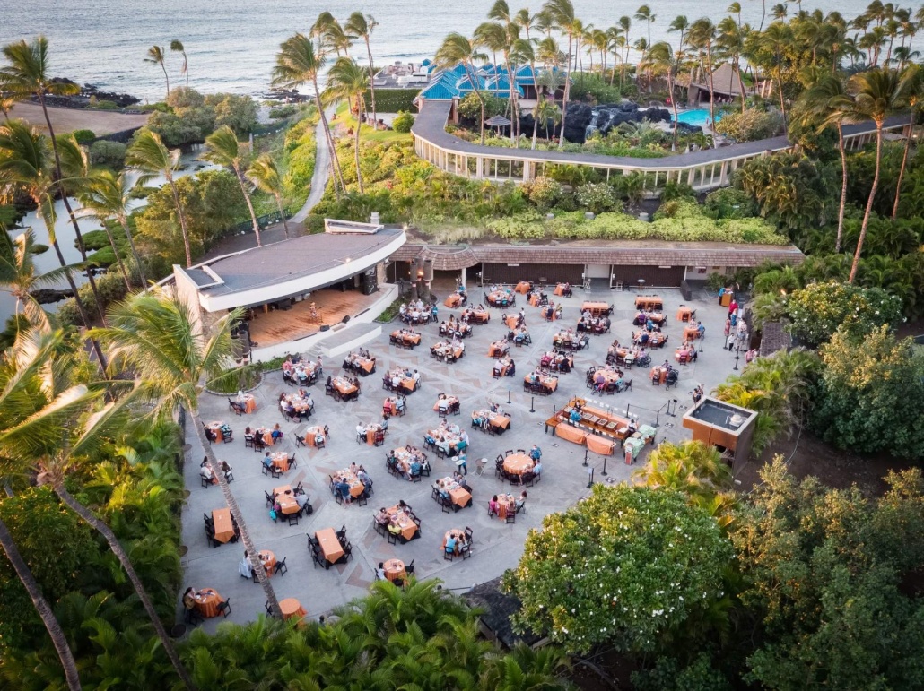 order a refreshing mai tai and enjoy the luau show legends of hawaii luau hilton waikoloa