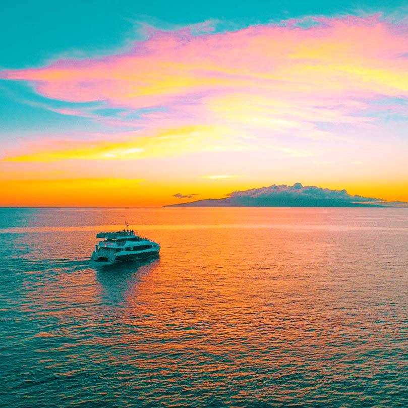 sunset boat cruise hawaii