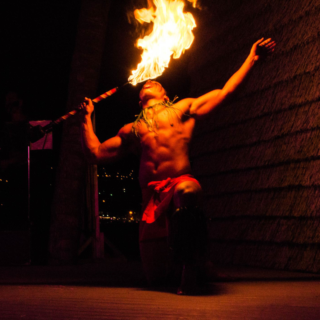 Samoan Fire Knife Dance Island Breeze Luau 