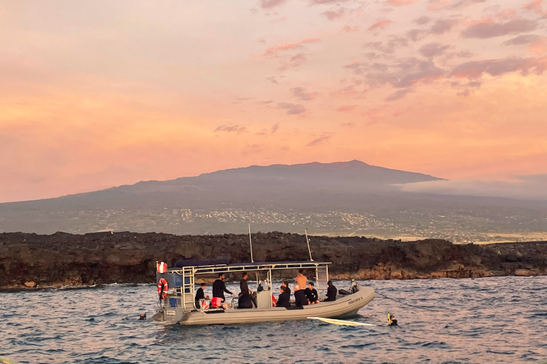 Torpedotours Kona Manta Ray Dive Whole Group Sunset