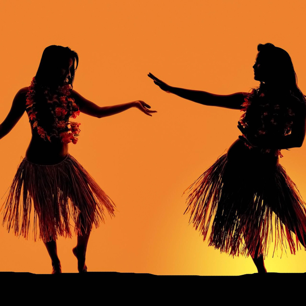 Waikoloa Beach Marriott Luau Dancers Sunset