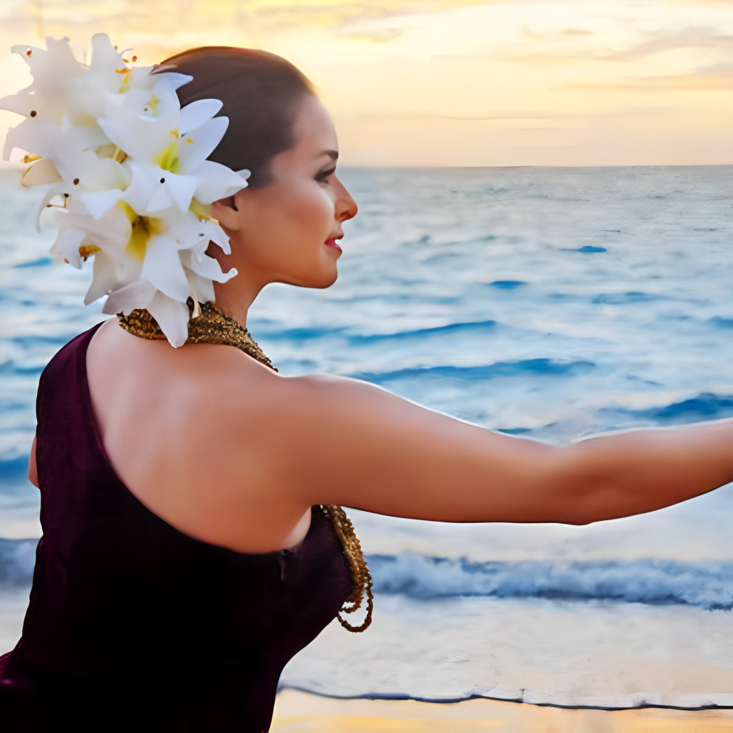 Waikoloa Beach Marriott Luau Dancing Girl 