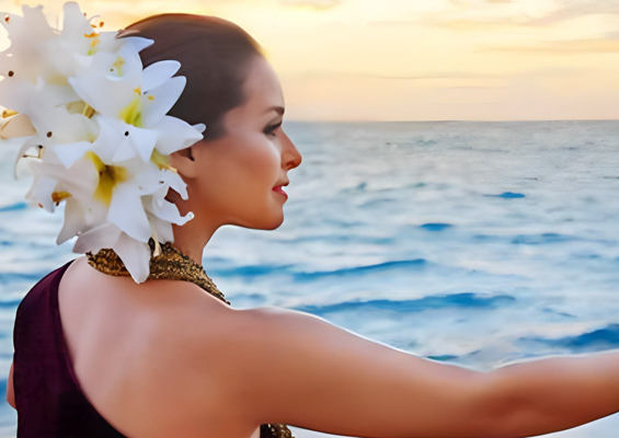 Waikoloa Beach Marriott Luau Dancing Girl Slider