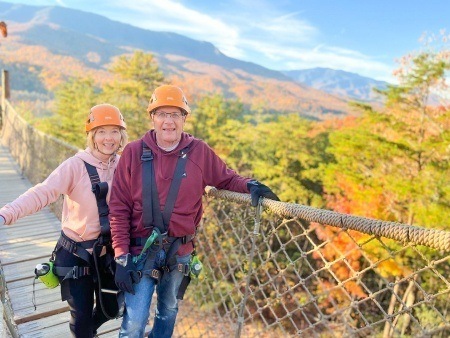 zipline north shore old couple