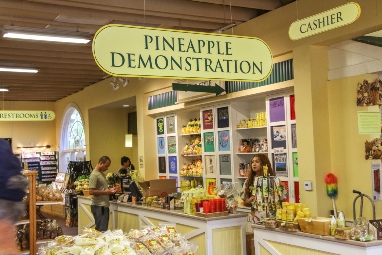 Dole Plantation Pineapple Demonstration Sign Oahu