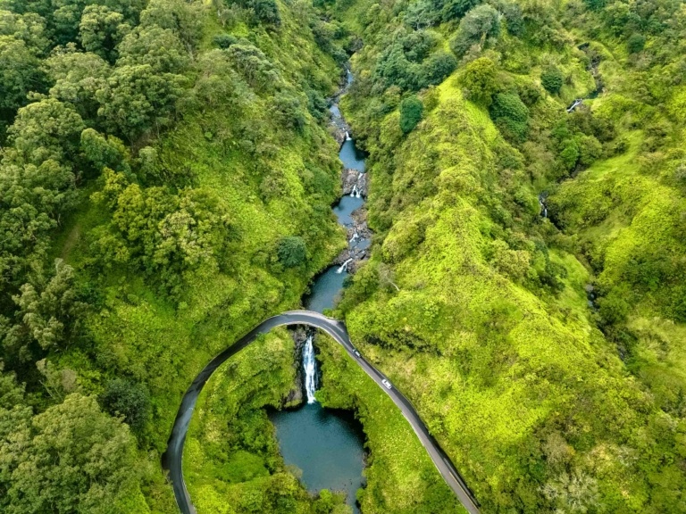 Hana Pools of Oheo Aerial Maui