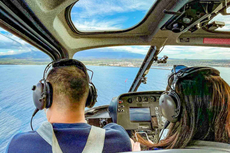 Helicopter View Interior Maui Coastline 