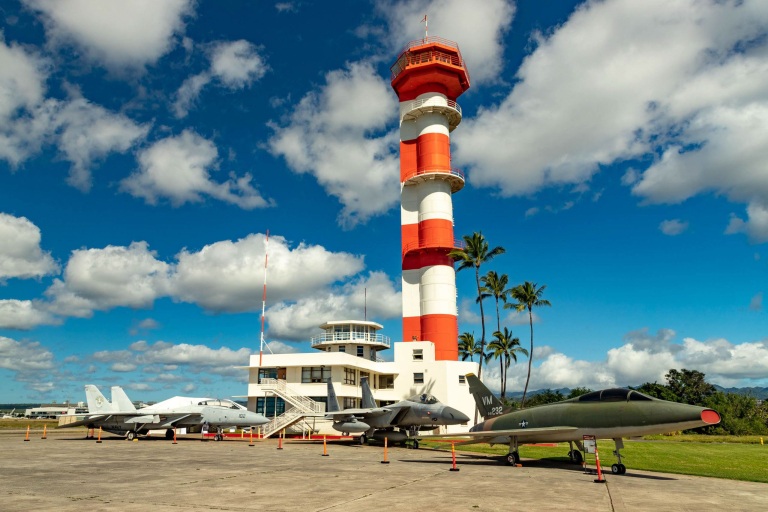 Pearl Harbor Day Dec Th Aviation Museum Tower And Jets Oahu