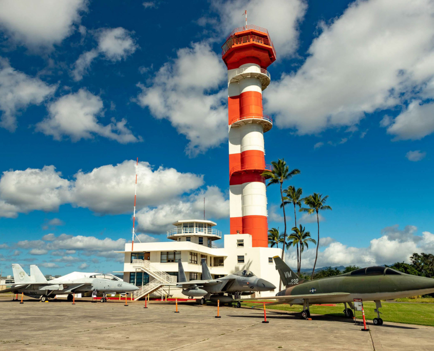 Pearl Harbor Day Dec Th Aviation Museum Tower And Jets Oahu