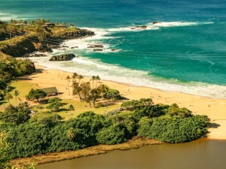 Waimea Bay and Beach North Shore Oahu