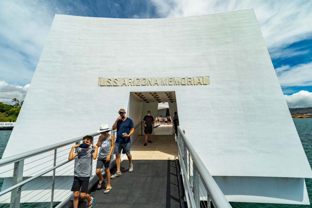 Arizona Memorial Entrance Visitors