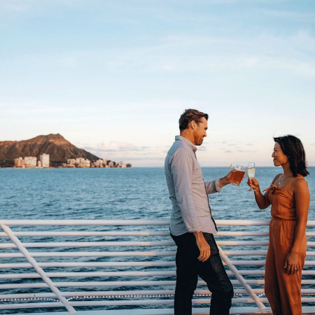 Being On A Luxurious Yacht In The Open Ocean Atlantisadventures Oahu Island Product