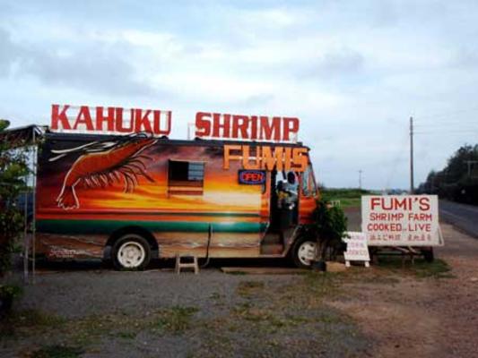 Kahuku shrimp farms food truck