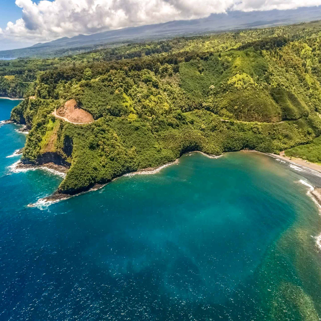 Hana And Haleakala Helicopter Tour Aerial Helicopter Haunama Bay