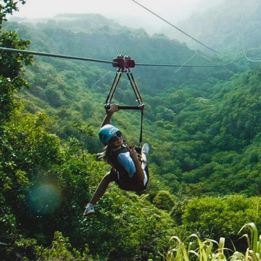 Kapaluaziplines Adventure Tour Hanging