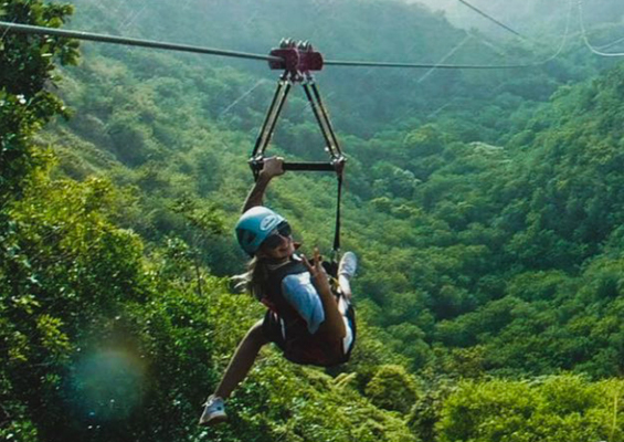 Kapaluaziplines Adventure Tour Hanging Feature