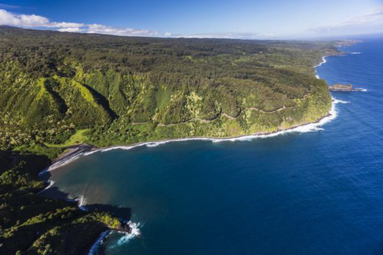 Road To Hana Waterfallsrainforest Feature Beach