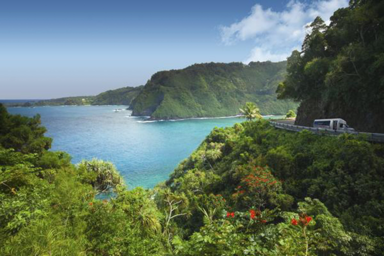 Road To Hana Waterfallsrainforest Feature Island