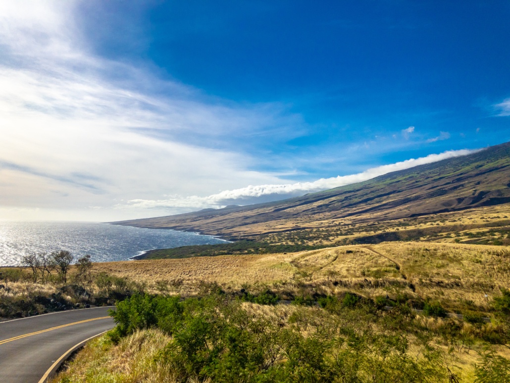 Maui highway to Hana, road around Haleakala volcano