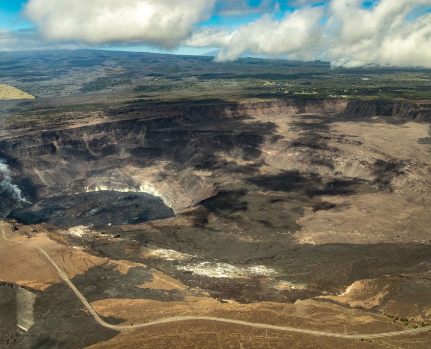 Volcanoes National Park Helicopter Kilauea Caldera Big Island