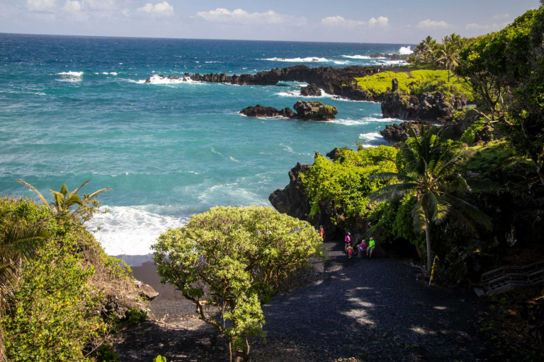 Waianapanapa Bay Beach Coastline