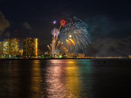 Waikiki Evening Fireworks
