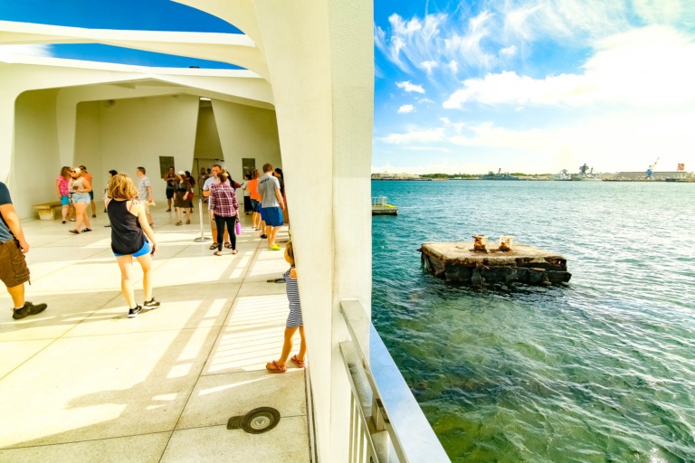 Arizona Memorial Interior Exterior Visitors Pearl Harbor Oahu