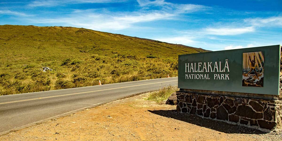 Haleakala National Park Entrance Sign