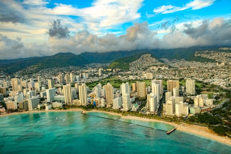 Honolulu Waikiki Beach Aerial Oahu Honolulu Waikiki Beach Aerial Oahu