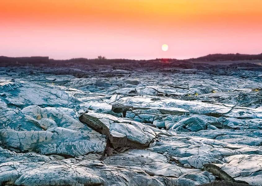 Lava Sunset Glow Big Island