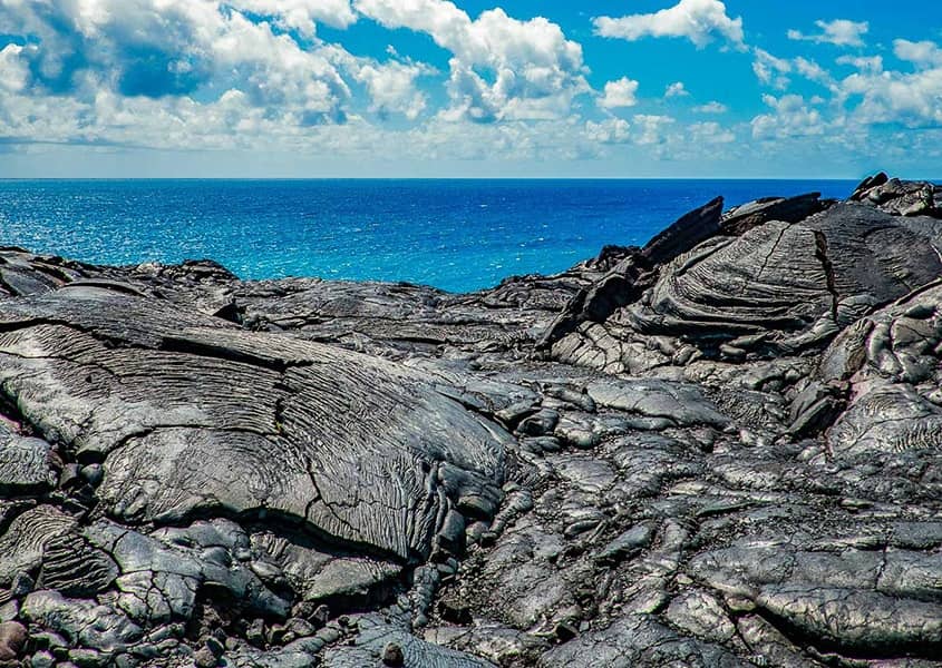 Lava and Ocean Big Island Kona Hawaii