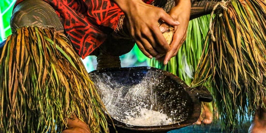 Polynesian Cultural Center Samoan Coconut Demontstration