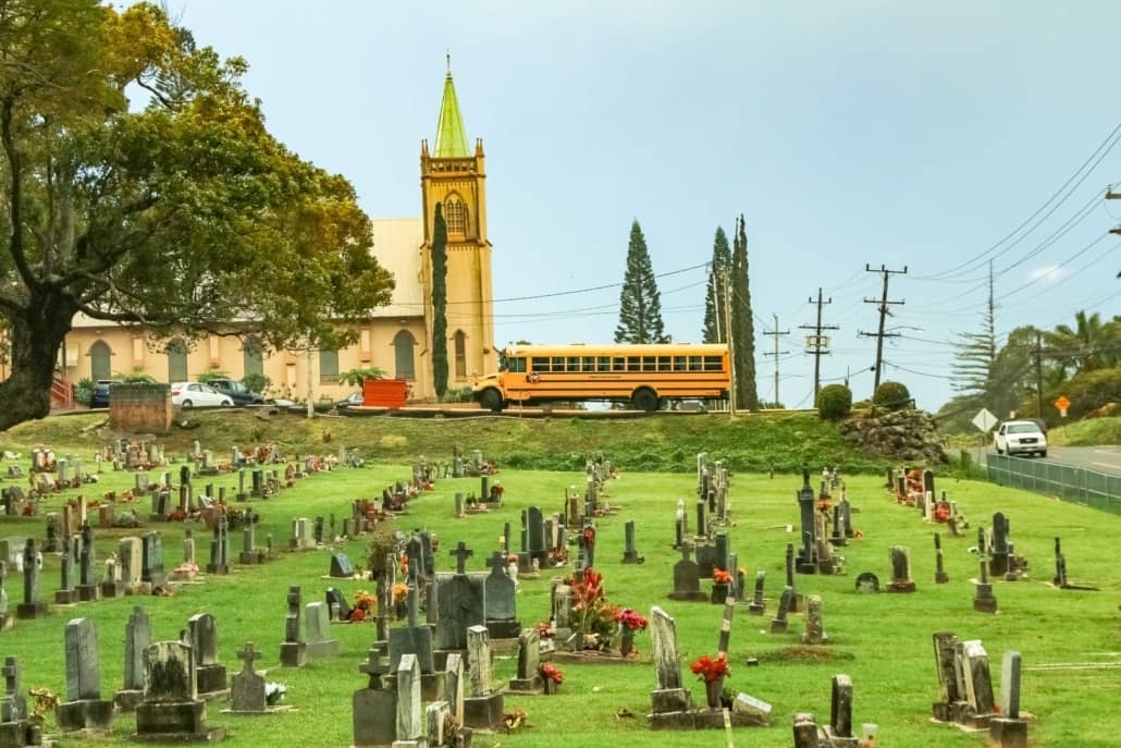 St Joseph Church and Cemetery Makawao Maui