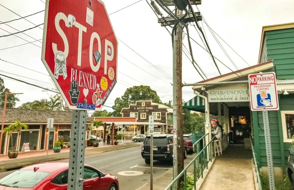 Stop Sign Makawao Maui