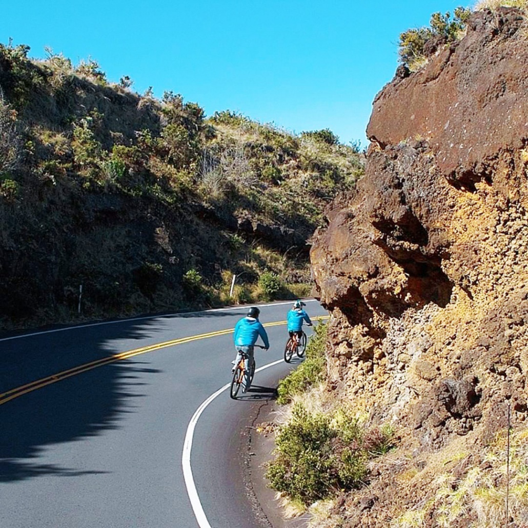 amazing views during this leisurely ride down the mountain bike maui