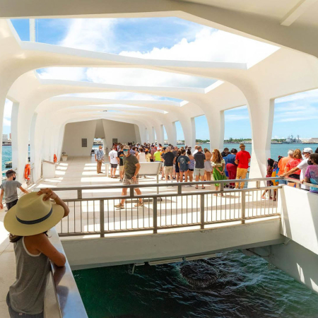 Arizona Memorial Inside Visitors And Portal Pearl Harbor Oahu Product