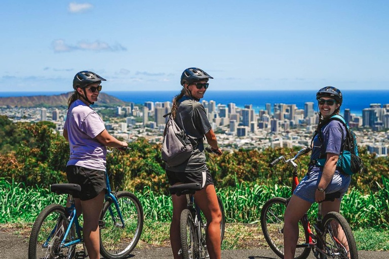 Bikehawaii Oahu Waterfall Hike And Bike Downhill Tour Incredible View Group