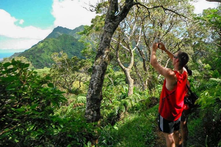 Bikehawaiitours Volcanic Rainforest Hike Visitor Take A Picture