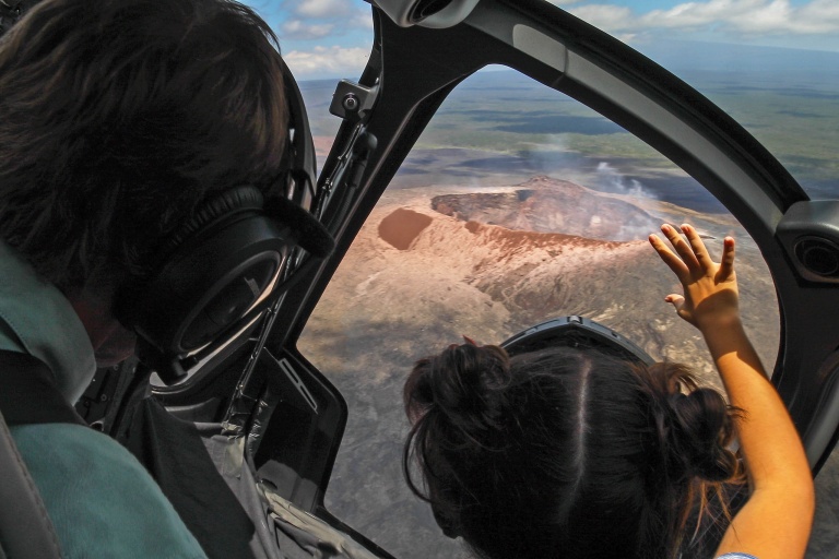 Bluehawaiian Hawaii Pele Creation Helicopter Circle Of Fire