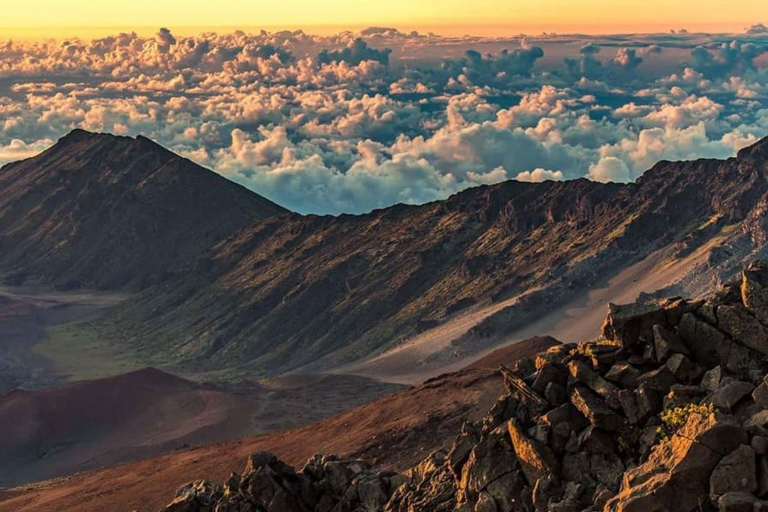 Haleakala Crater Sunrise Kahuku Overlook Feature