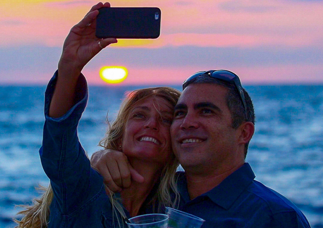 Hawaii Nautical Sunset Cruise Waikiki Sunset Cocktail Sail Couple Selfie Maui Sunset 